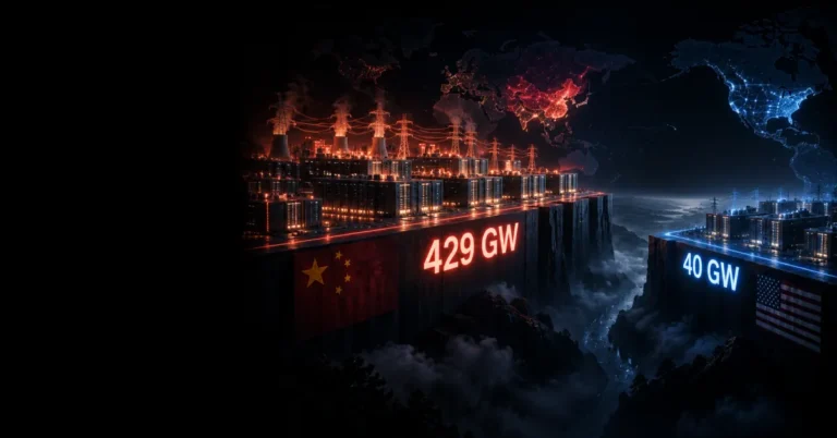 China's 429 GW annual capacity vs US's 40 GW