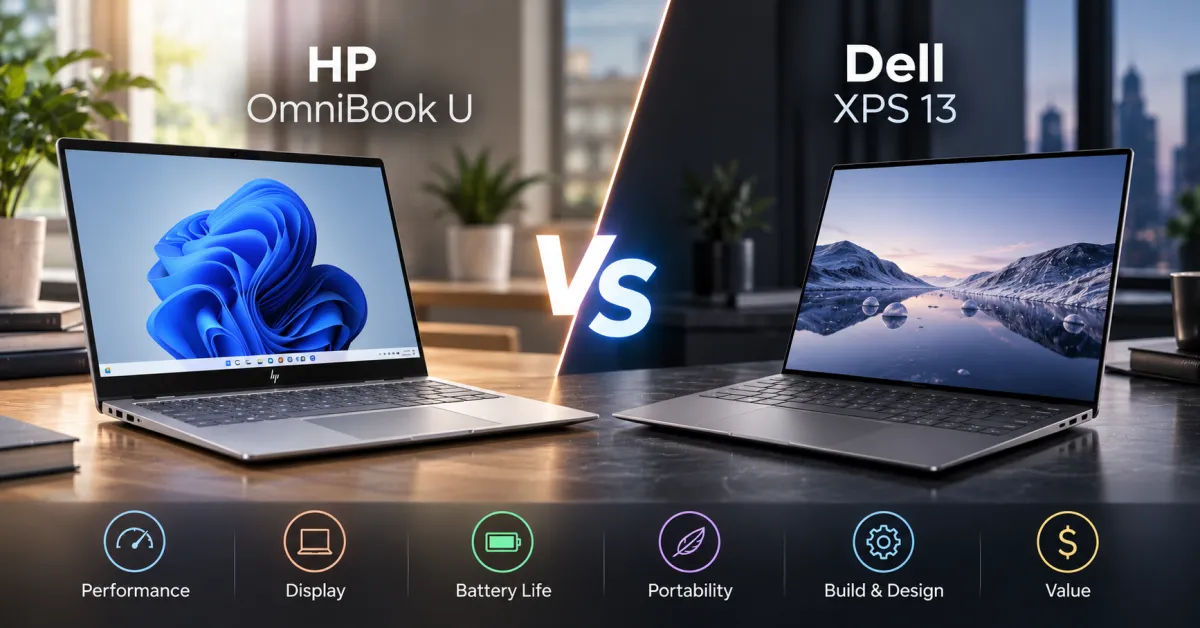 HP OmniBook U vs Dell XPS 13